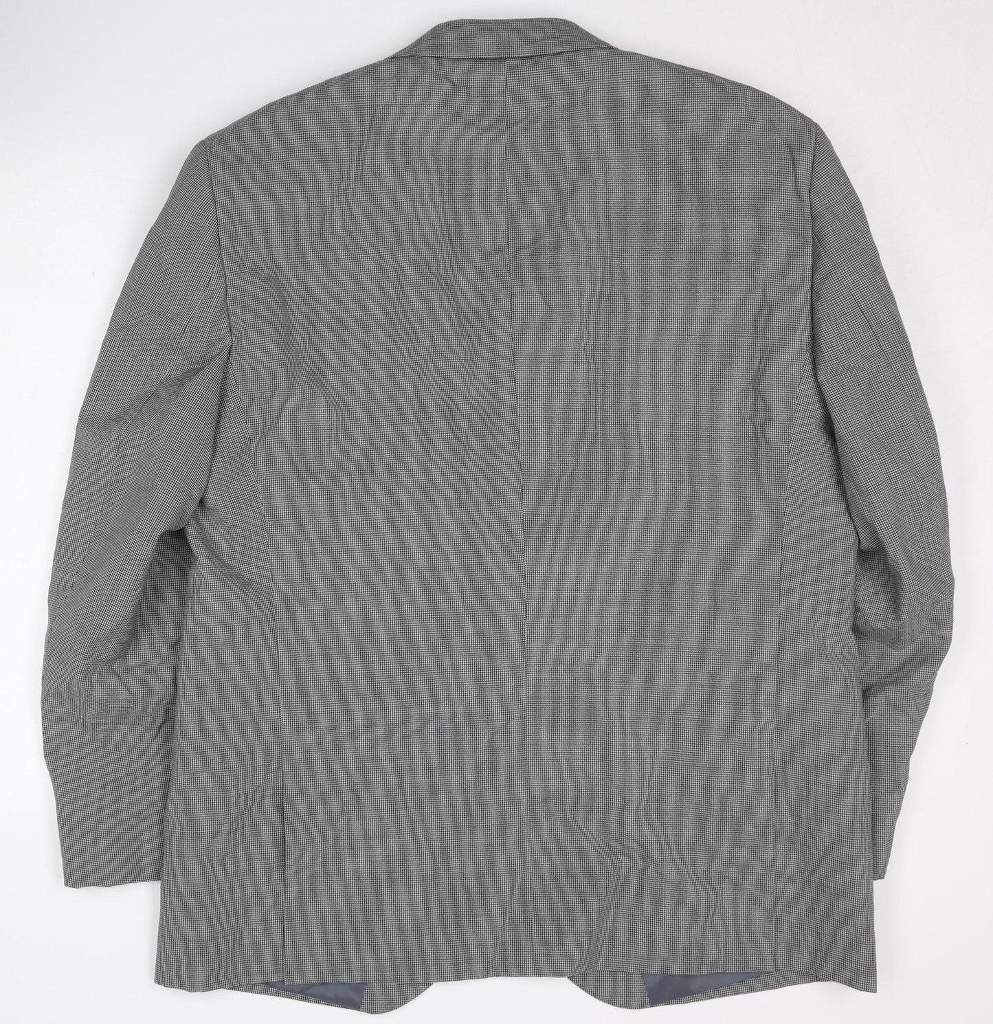 Next Men's Grey Check Blazer Size 46 Regular Fit