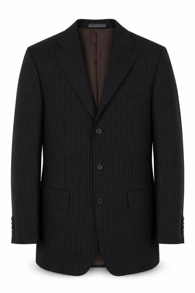 Greenwoods Elite Men's Black Striped Blazer 38R