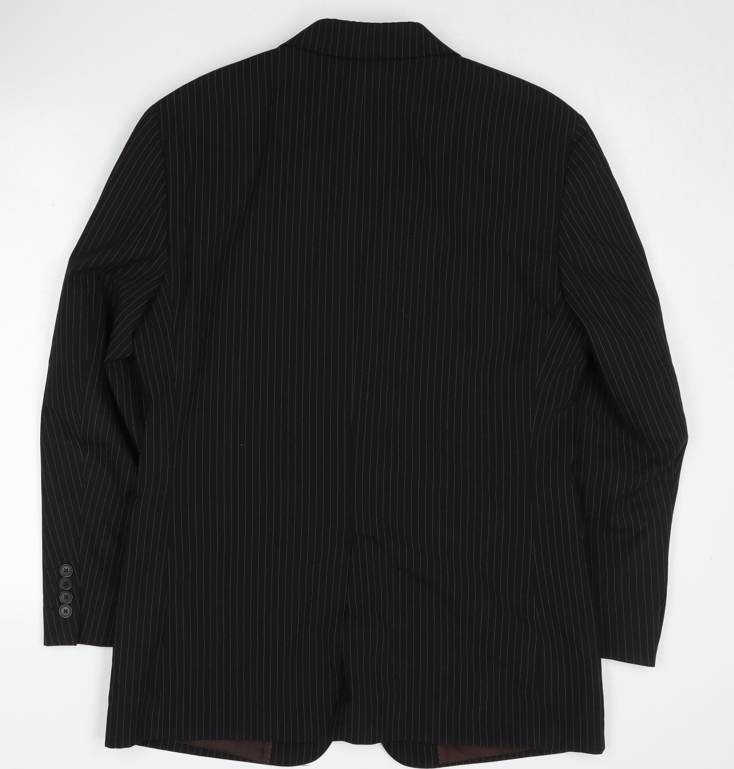 Greenwoods Elite Men's Black Striped Blazer 38R