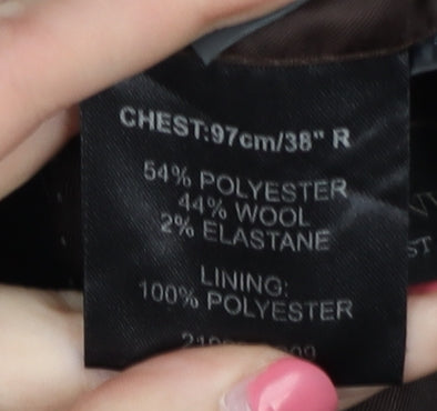 Greenwoods Elite Men's Black Striped Blazer 38R