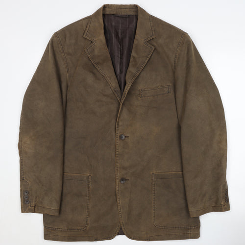 Quattro Men's Brown Blazer Size 40 Regular Jacket