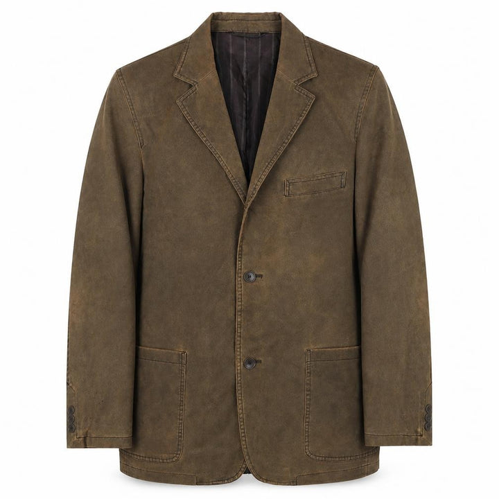 Quattro Men's Brown Blazer Size 40 Regular Jacket