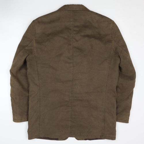 Quattro Men's Brown Blazer Size 40 Regular Jacket