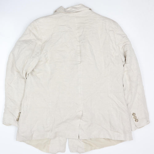 V by Very Beige Women's Blazer Size 18 - Casual Workwear