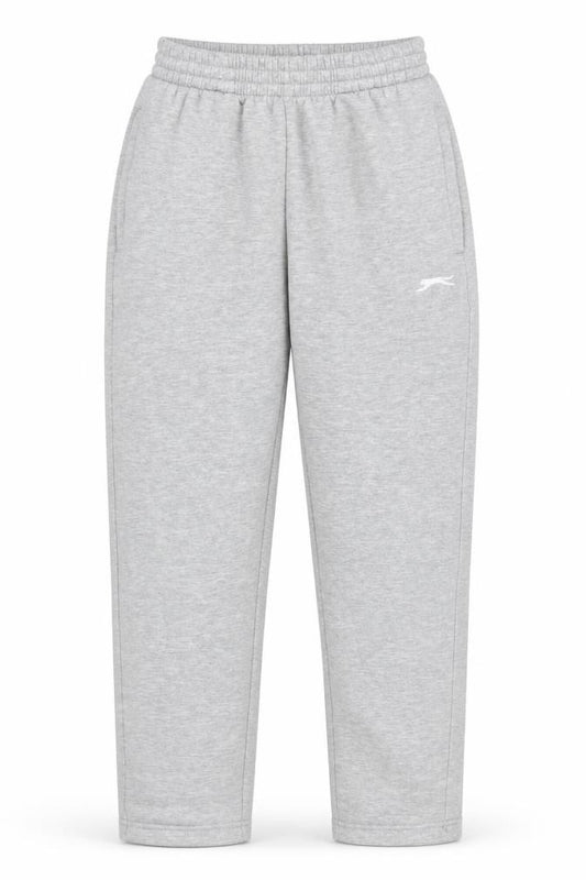 Front view of Slazenger Men's Grey Sweatpants S - Activewear Trousers