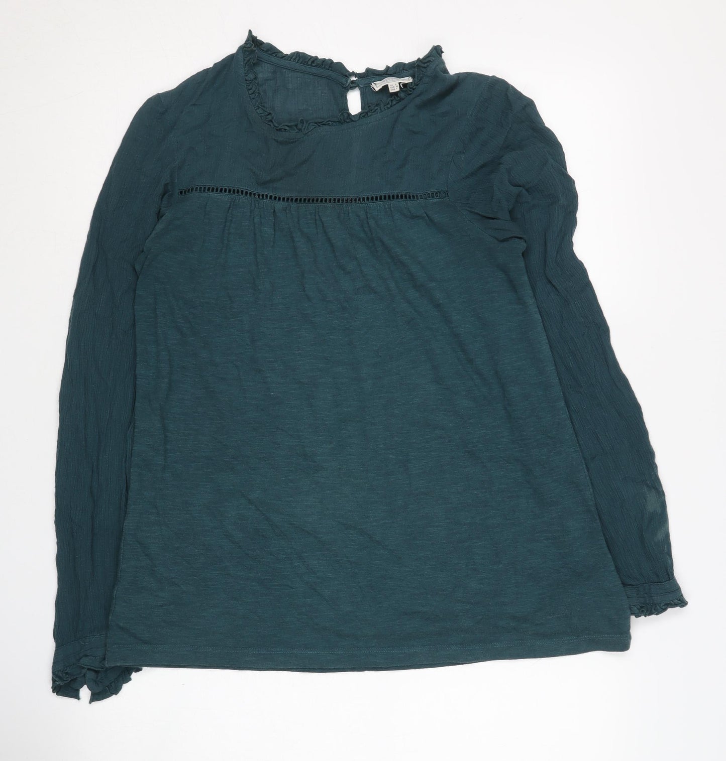 Fat Face Women's Green Long Sleeve Top Size 6