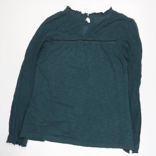 Fat Face Women's Green Long Sleeve Top Size 6