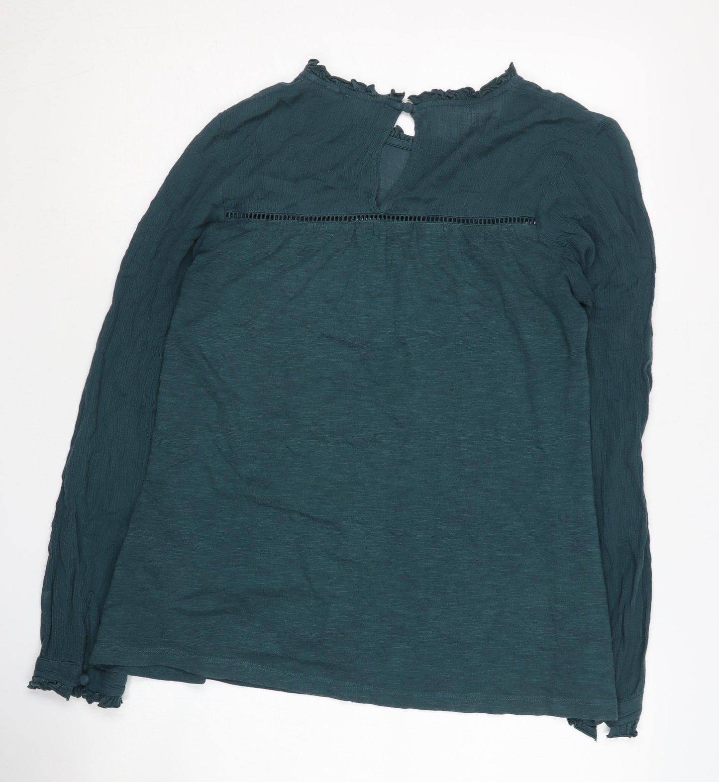 Fat Face Women's Green Long Sleeve Top Size 6