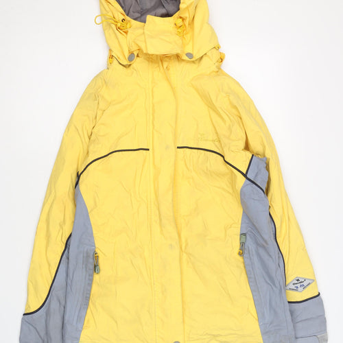 Traveler Women's Yellow Parka Jacket, Size 2, Waterproof