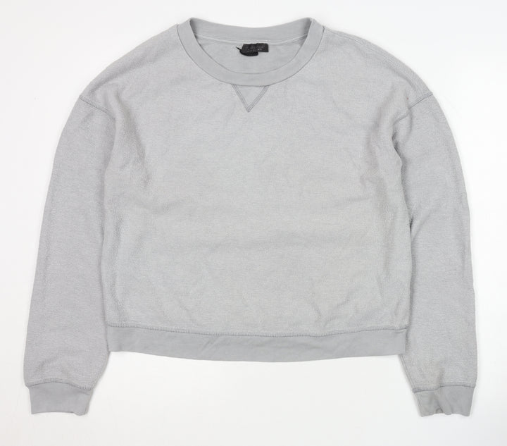 Topshop Women's Grey Pullover Sweatshirt Size 10