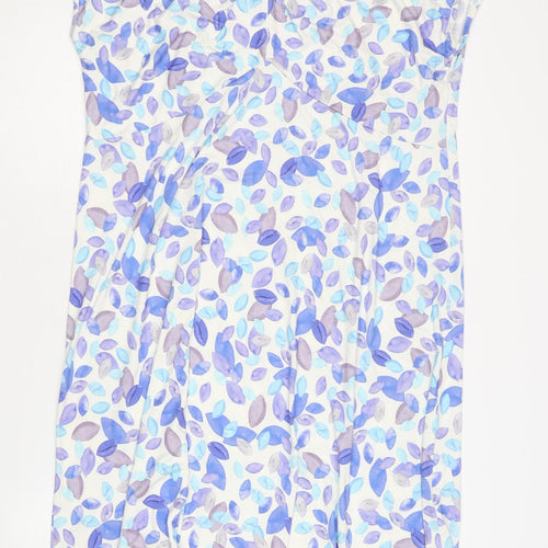 David Nieper Multicoloured Floral Jersey Dress - Size 20