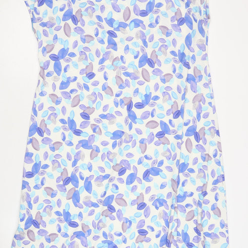 David Nieper Multicoloured Floral Jersey Dress - Size 20