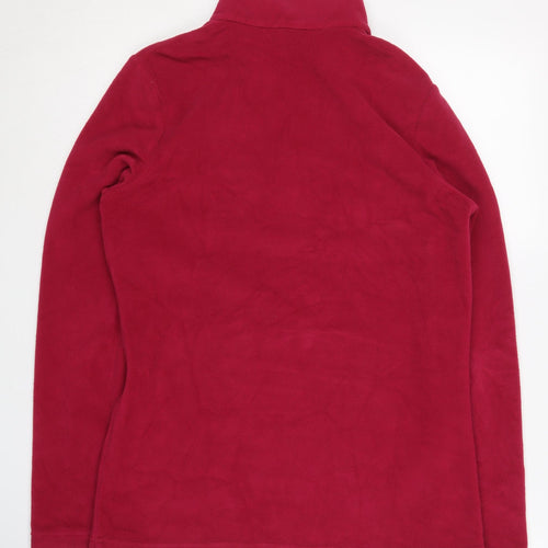 Regatta Women's Red Fleece Henley Sweatshirt Size S