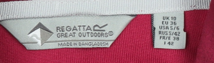 Regatta Women's Red Fleece Henley Sweatshirt Size S