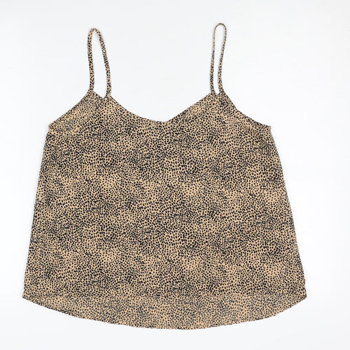 Golddigga Women's Beige Camisole Tank Top Size 10
