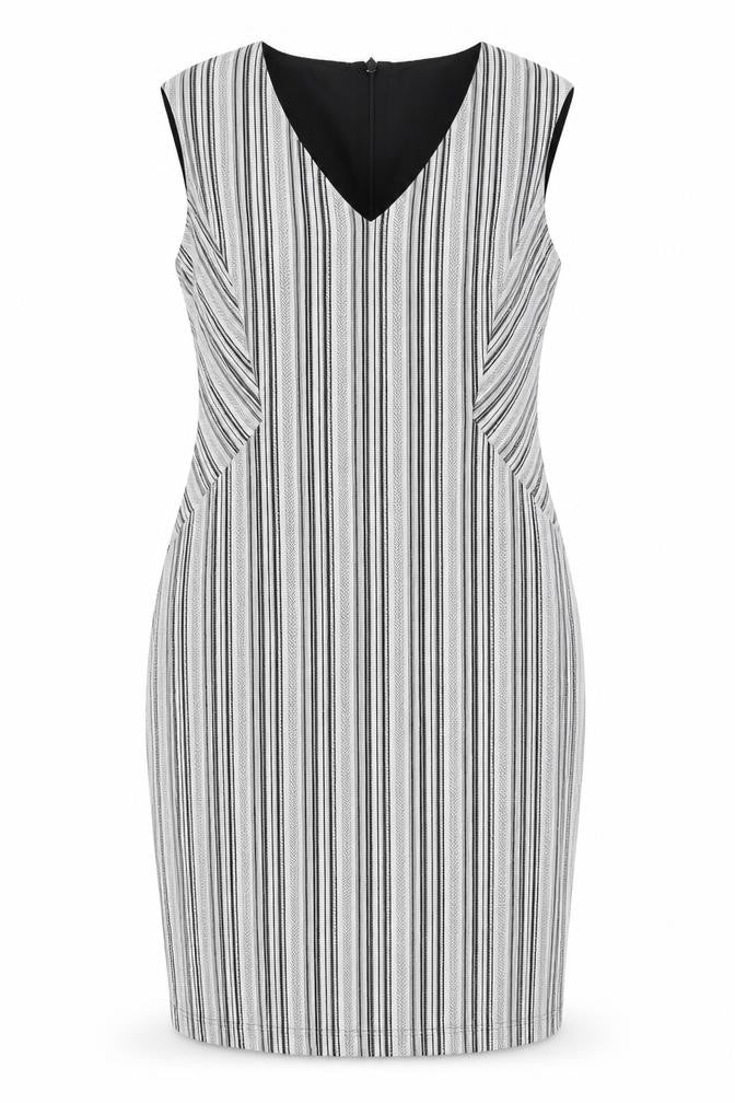 Front view of Marks & Spencer Women's Striped Sheath Dress