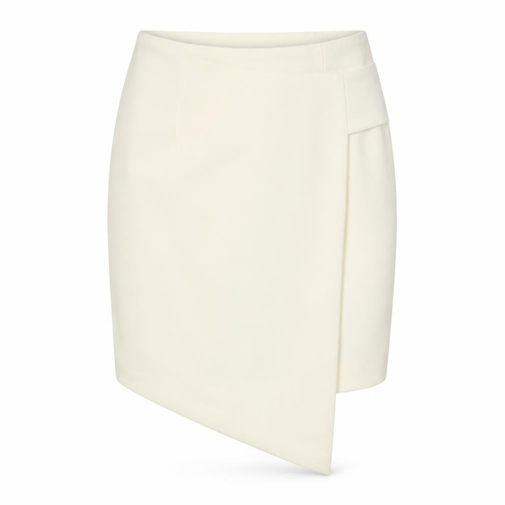 AQ/AQ Women's White Pencil Skirt, Size 6, Zip Closure