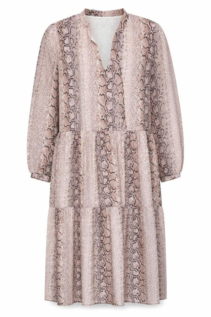 Oliver Bonas Women's Multicoloured Animal Print Midi Dress