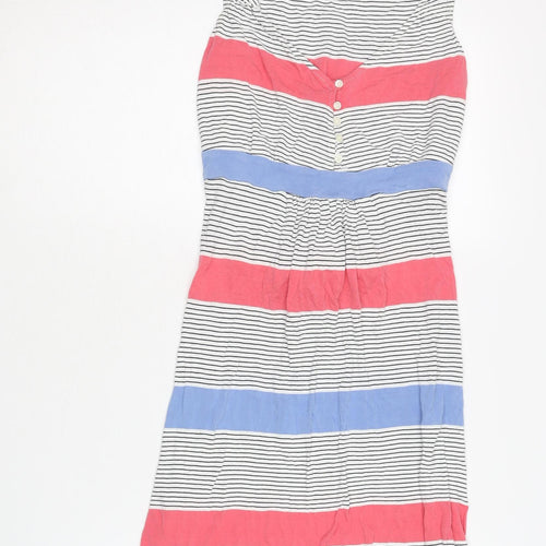 Fat Face Women's Multicolour Size 10 Striped Dress