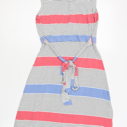 Fat Face Women's Multicolour Size 10 Striped Dress