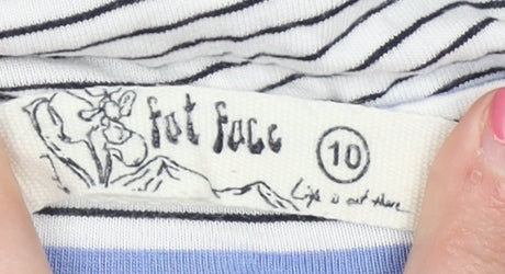 Fat Face Women's Multicolour Size 10 Striped Dress