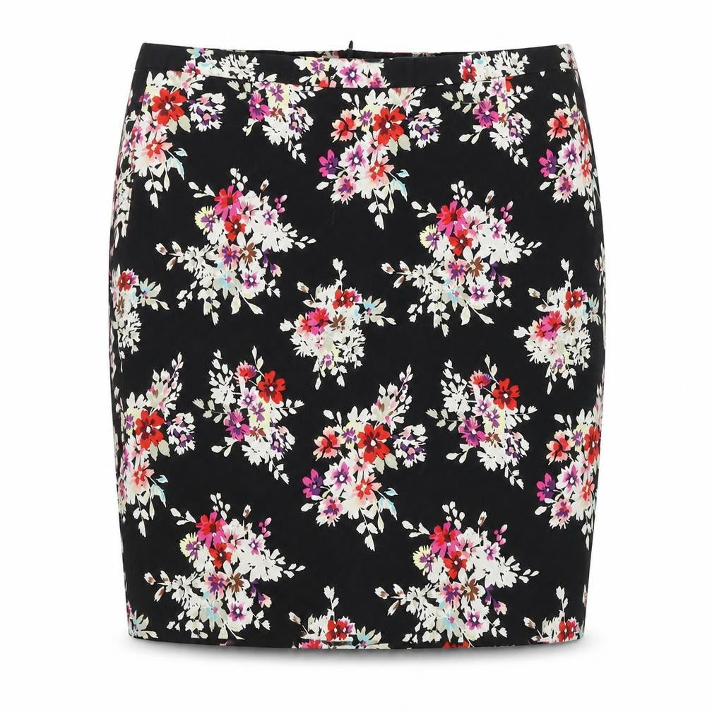 Aphorism Women's Black Floral Pencil Skirt Size 18