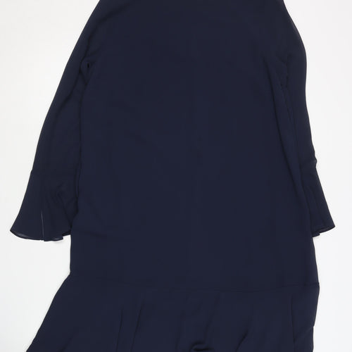 Wallis Women Blue Long Sleeve Dress Size 12