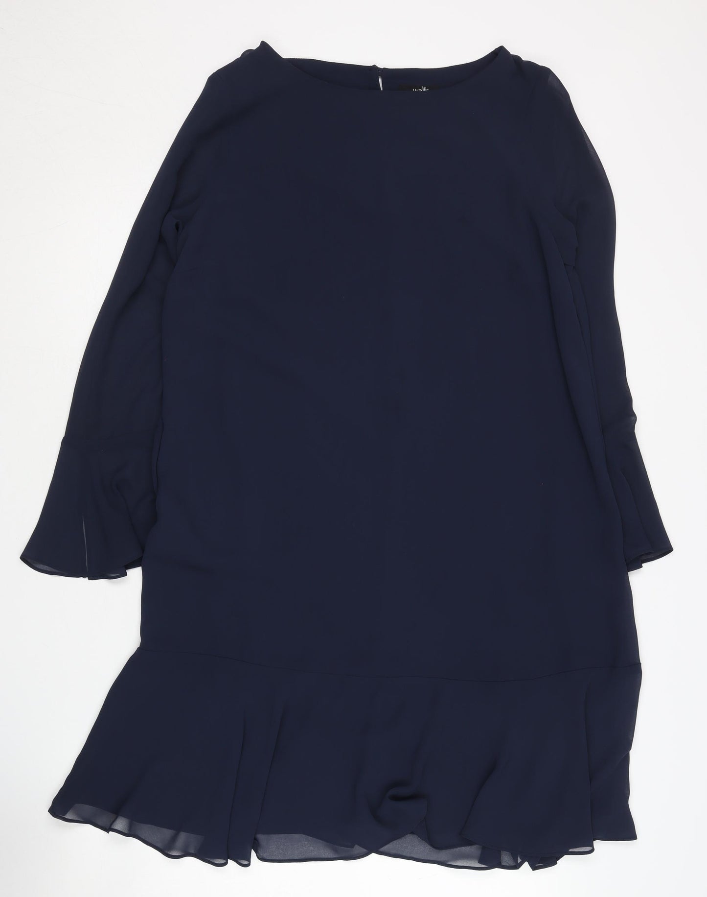 Wallis Women Blue Long Sleeve Dress Size 12