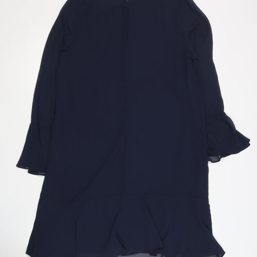 Wallis Women Blue Long Sleeve Dress Size 12