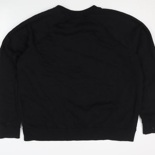 Nike Men's Black Pullover Sweatshirt, Size L, Logo Accent