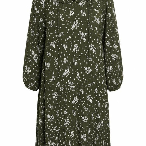 Marks and Spencer Women's Green Floral A-Line Dress