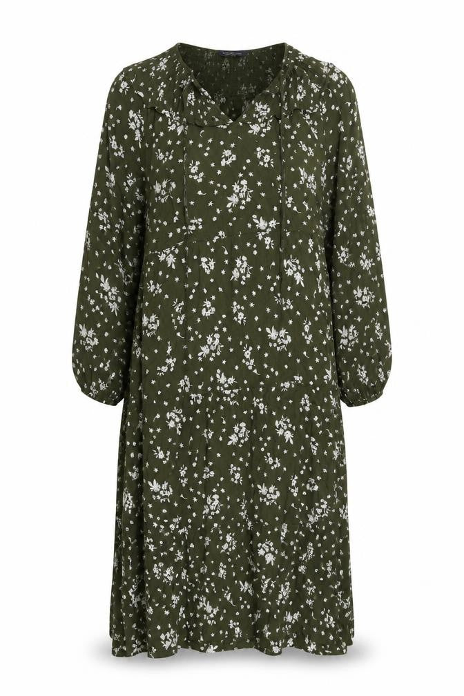 Marks and Spencer Women's Green Floral A-Line Dress