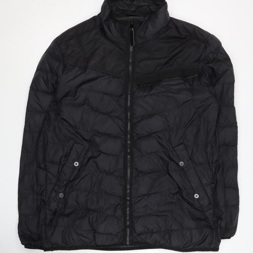 G-Star RAW Men's Black 2XL Puffer Jacket, Mid-Length, Casual