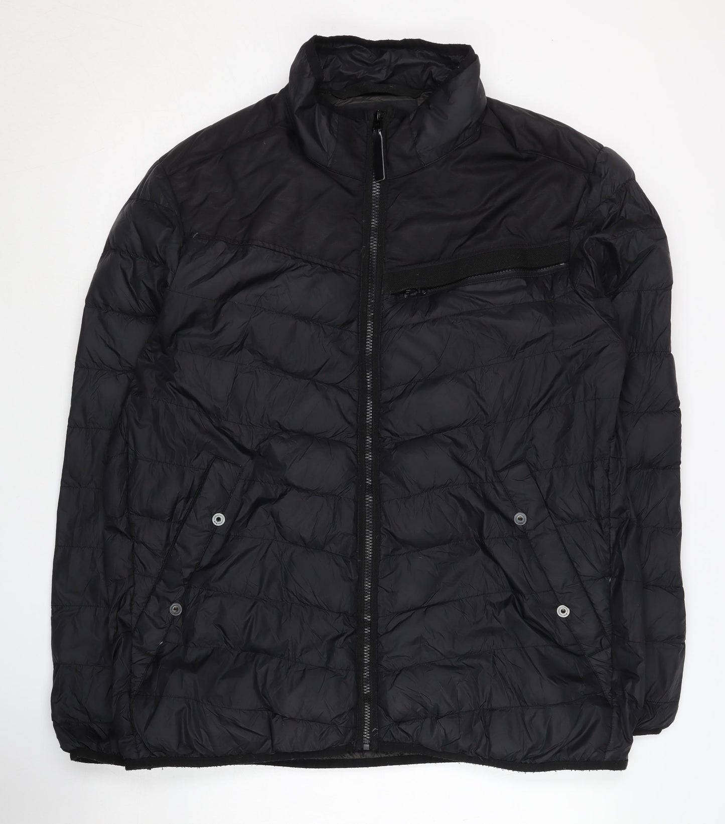 G-Star RAW Men's Black 2XL Puffer Jacket, Mid-Length, Casual