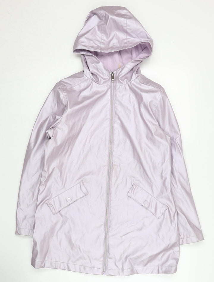 Marks and Spencer Girls Purple Hooded Jacket 11-12 Years