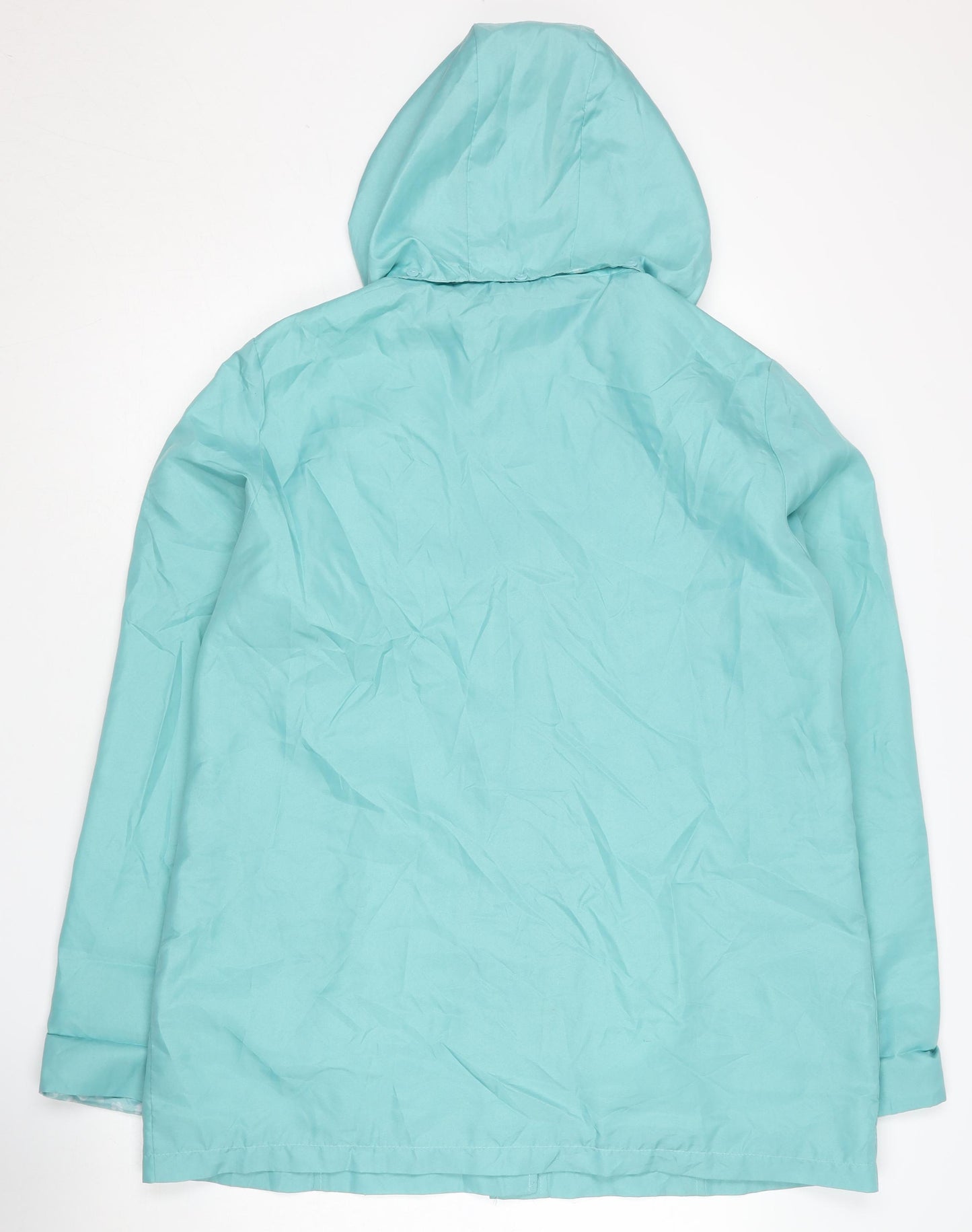 Anne De Lancay Women's Blue Hooded Jacket Size 16