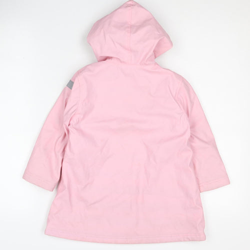 Hatley Girls Pink Hooded Rain Coat 4 Years