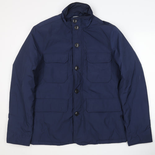 Boden Men's Blue Military Jacket, Size S