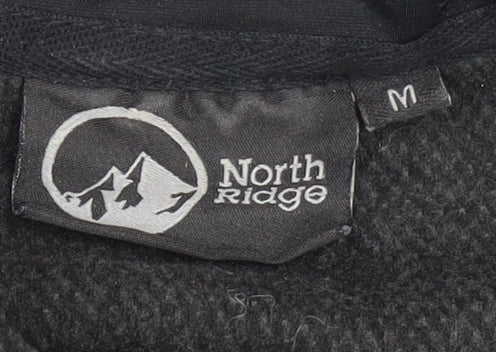 North Ridge Men's Black 1/4 Zip Fleece Sweatshirt M