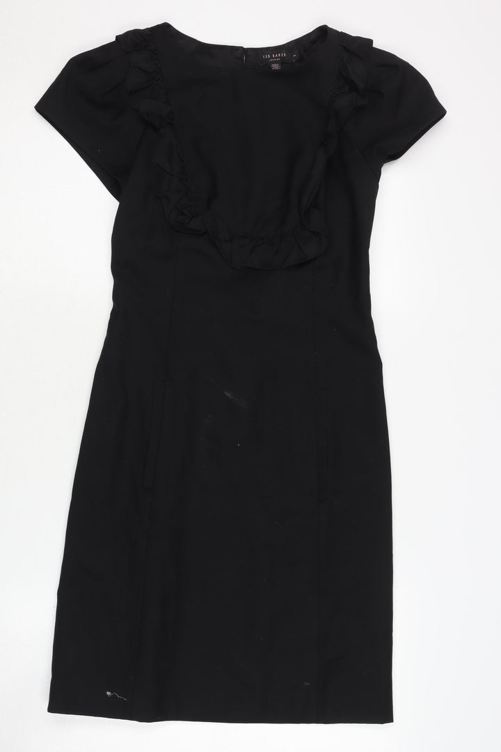 Ted Baker Women's Black Shift Dress Size L
