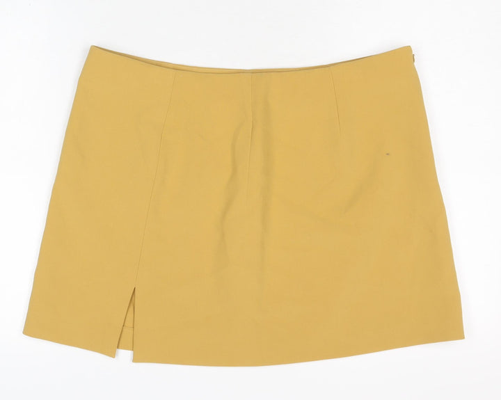 Uniqlo Women's Yellow Pencil Skirt XL