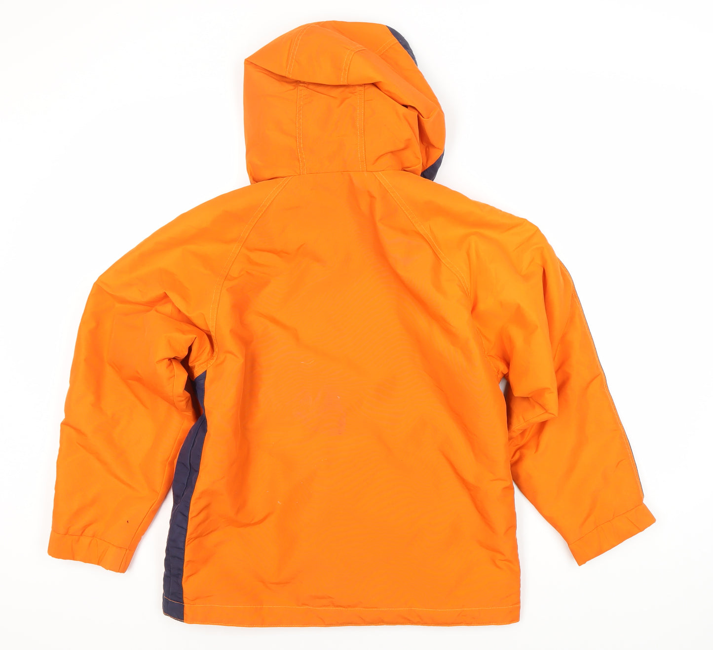 Point Square Boys Orange Hooded Puffer Jacket, 11 Years