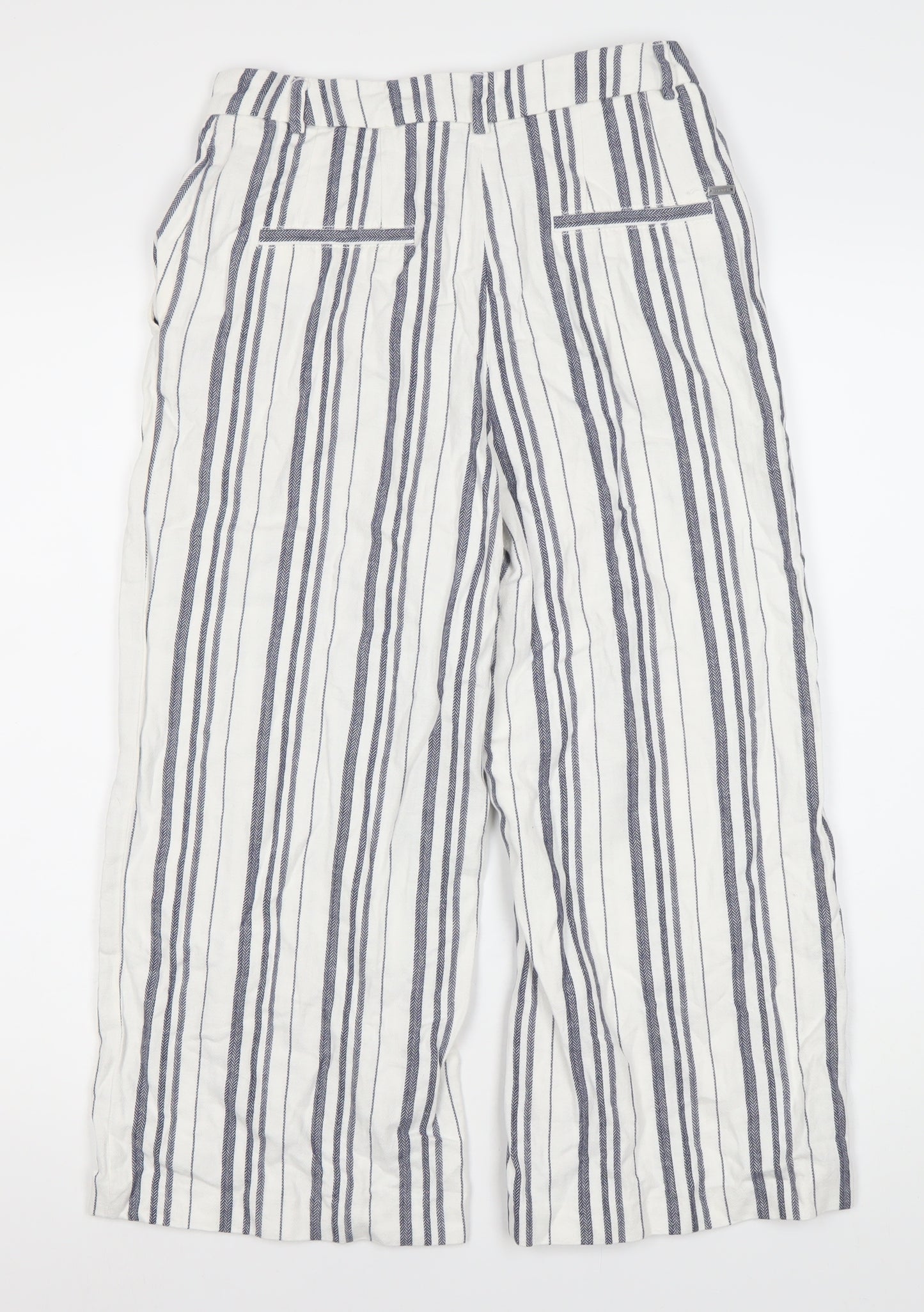 Esprit Women's Multicoloured Striped Trousers Size 4