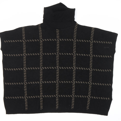 New Look Women's Black Roll Neck Sleeveless Jumper