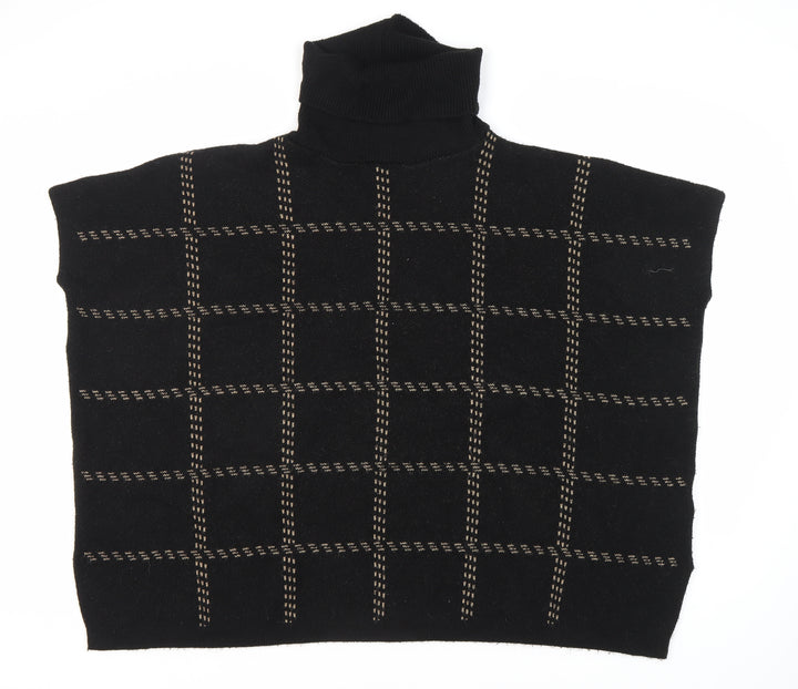 New Look Women's Black Roll Neck Sleeveless Jumper