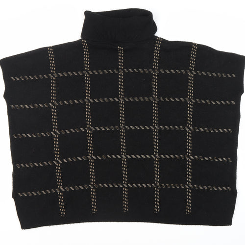 New Look Women's Black Roll Neck Sleeveless Jumper