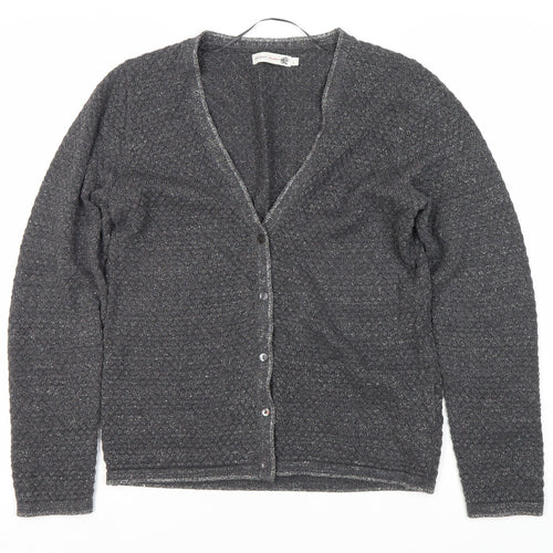 Knitwear by Jackpot Women's Grey Cardigan Size L