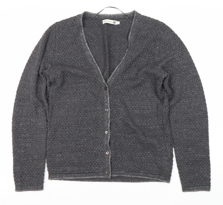 Knitwear by Jackpot Women's Grey Cardigan Size L