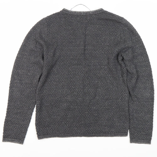 Knitwear by Jackpot Women's Grey Cardigan Size L