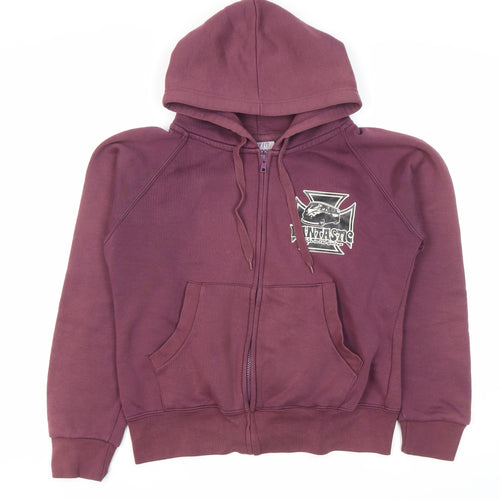 Lady Fit Purple Full Zip Hoodie - Women M/L